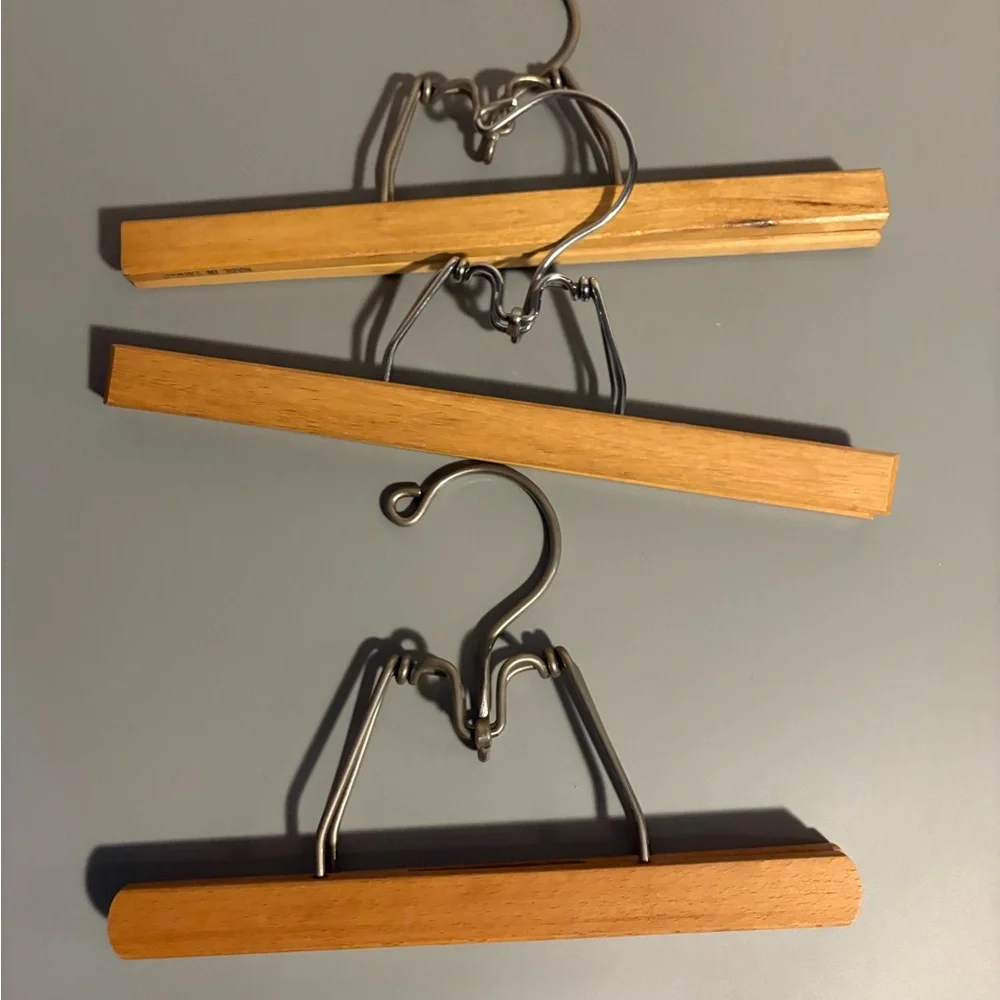 Wooden Pants Hangers Set of 7